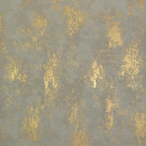 Nebula Almond & Gold Wallpaper