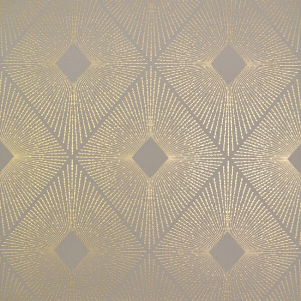 Harlowe Khaki & Gold Wallpaper