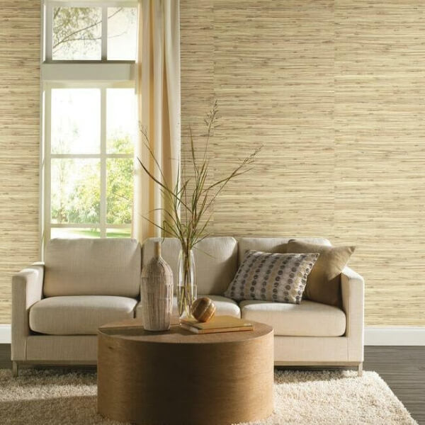 River Grass Beige Wallpaper