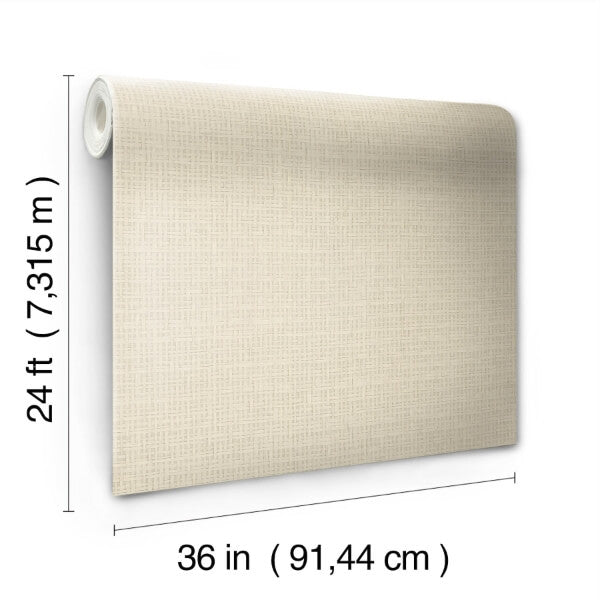 Tatami Weave Natural Cream Wallpaper