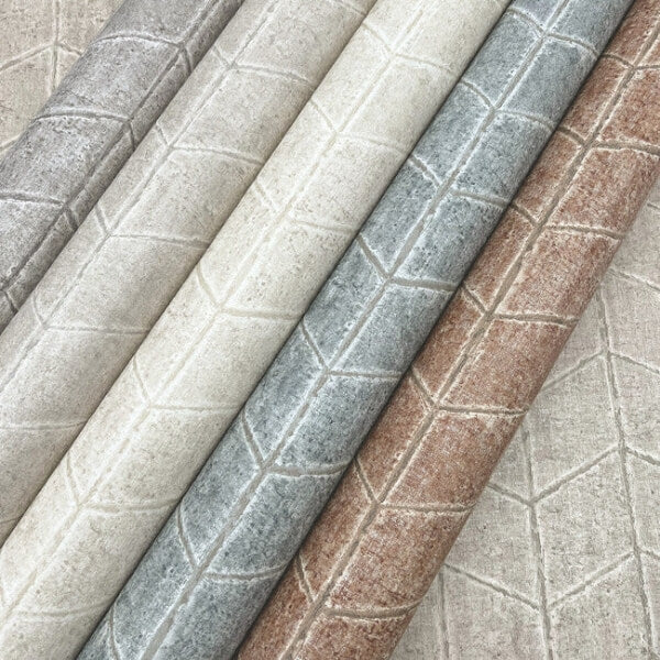 Flatiron Geometric Taupe Wallpaper