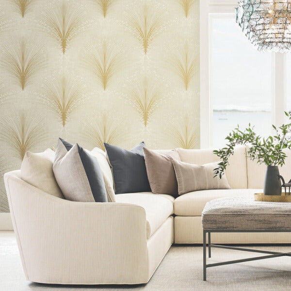 Papyrus Plume Beige Wallpaper