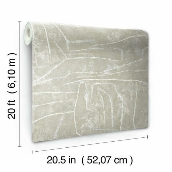 Urban Chalk Neutral Peel & Stick Wallpaper