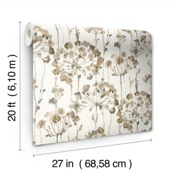 Flourish Neutral Peel & Stick Wallpaper