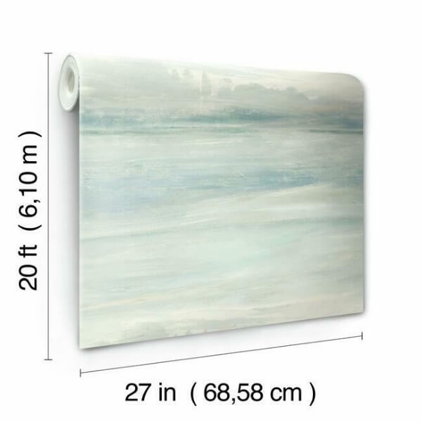 Soothing Mists Scenic Blue Peel & Stick Wallpaper