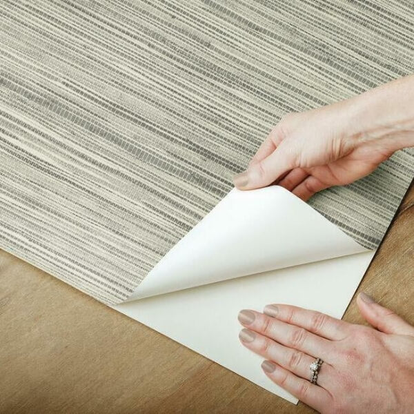 Bahia Grass Grey Peel & Stick Wallpaper