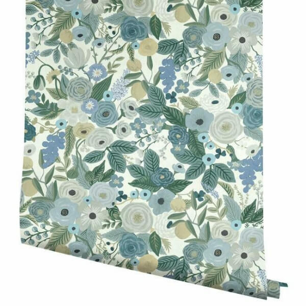 Garden Party Blue Peel & Stick Wallpaper