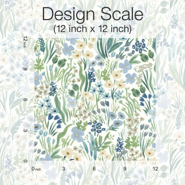 Lea Indigo Peel & Stick Wallpaper