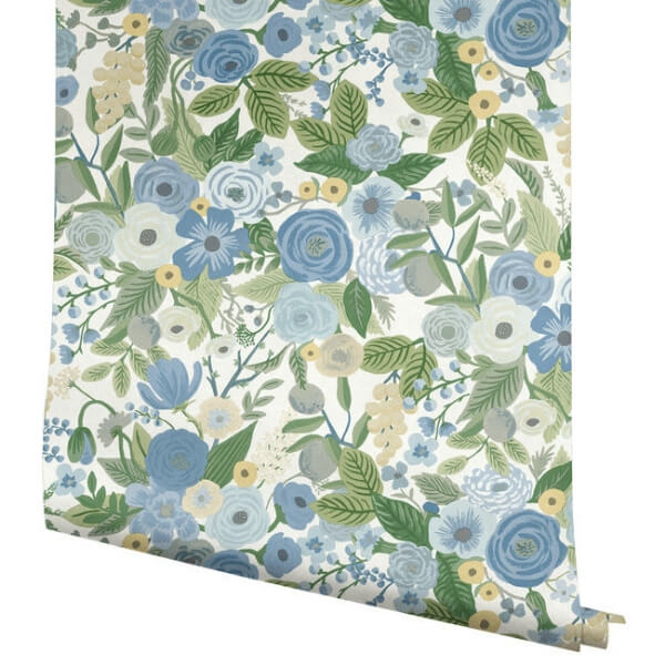 Garden Party Blue & Green Multi Peel & Stick Wallpaper