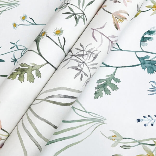 Alpine Botanical Lavender Peel & Stick Wallpaper