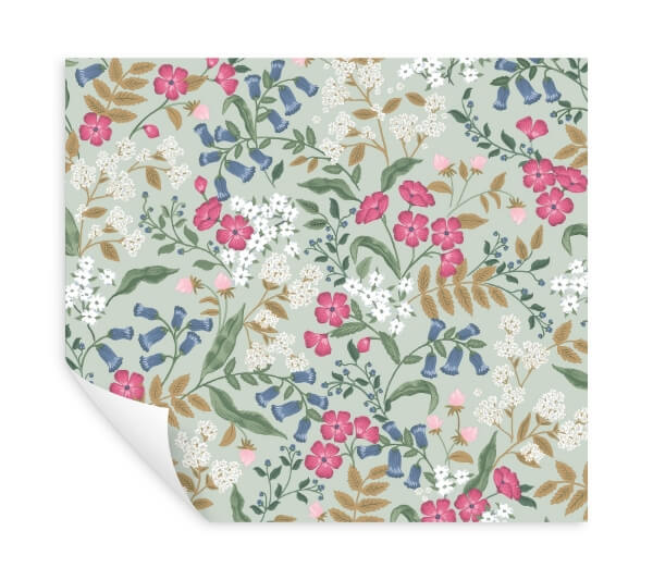 Sweetbrier Mint Peel & Stick Wallpaper
