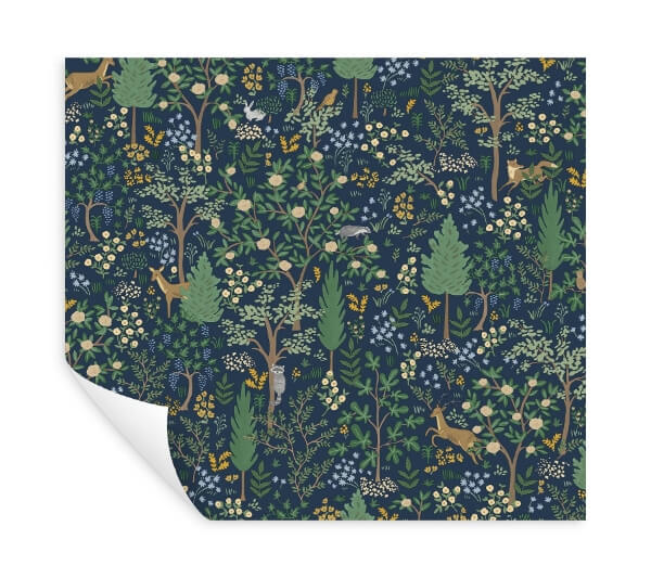 Woodland Navy Peel & Stick Wallpaper