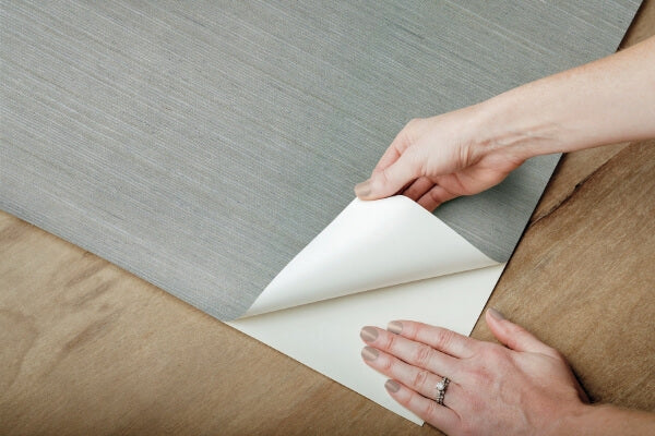 Natural Sisal Slate Peel & Stick Grasscloth Wallpaper