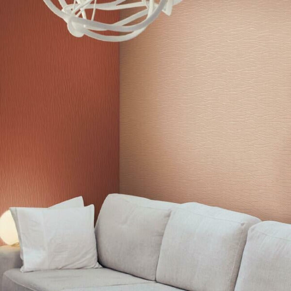 Organic Waves Paintable White Wallpaper