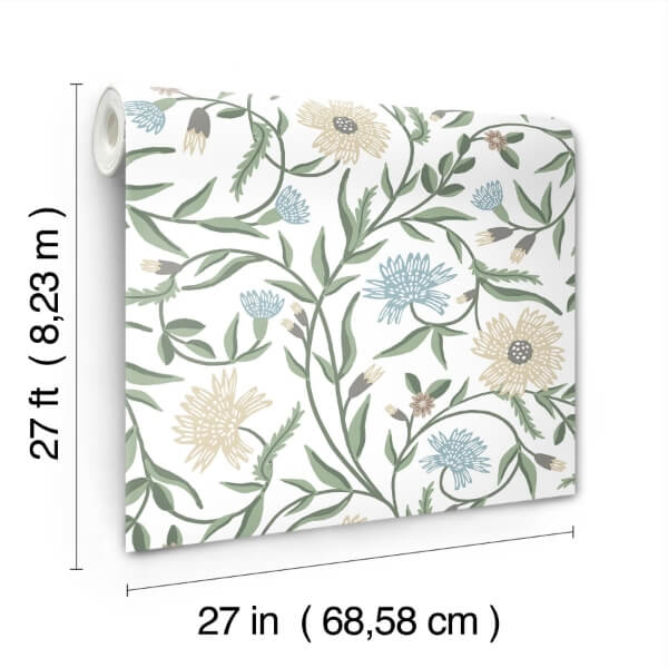 Aster White Wallpaper