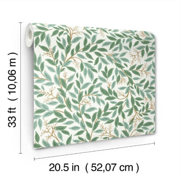 Willowberry Emerald Wallpaper