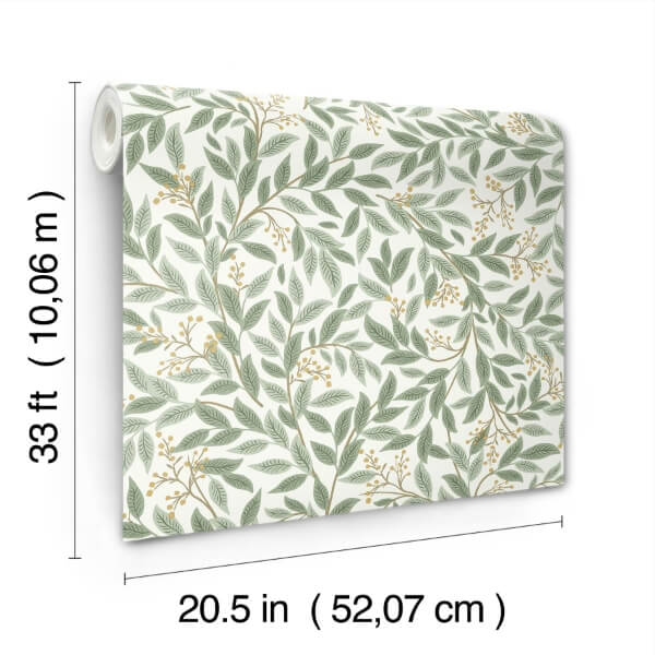 Willowberry Sage Wallpaper