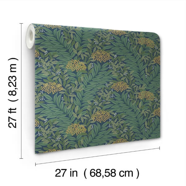 Highgrove Navy Wallpaper