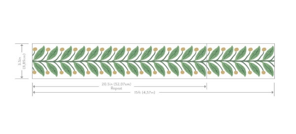 Green Garden Wallpaper Trim