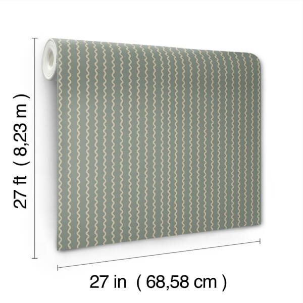 Rickrack Moss Wallpaper