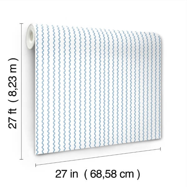 Rickrack Blue Wallpaper