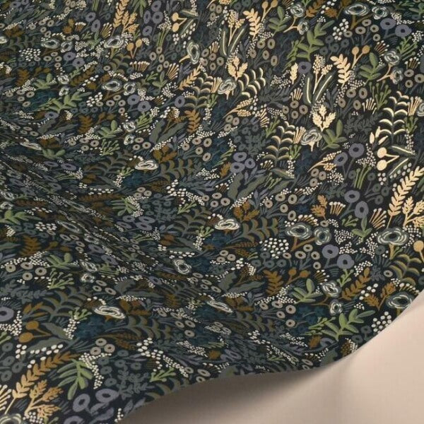 Tapestry Indigo Wallpaper