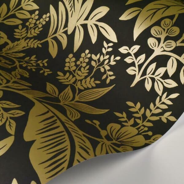 Canopy Gold & Black Wallpaper