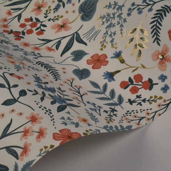 Wildwood Beige & Coral Wallpaper
