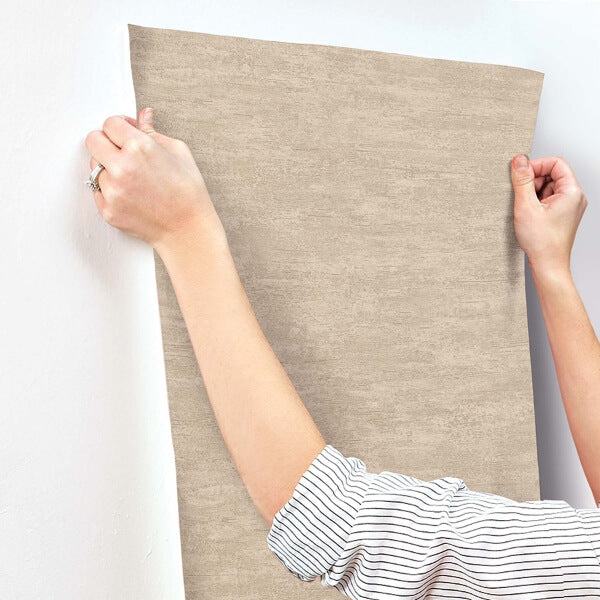 Weathered Stucco Wheat Wallpaper