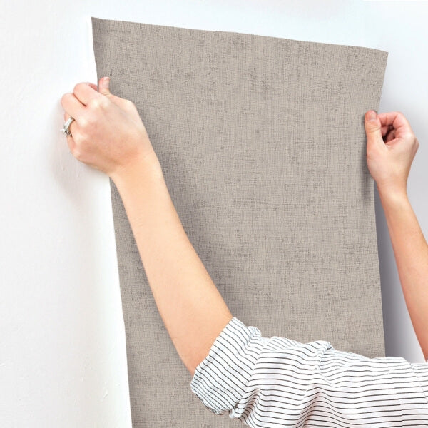 Alma Grey Faux Weave Wallpaper