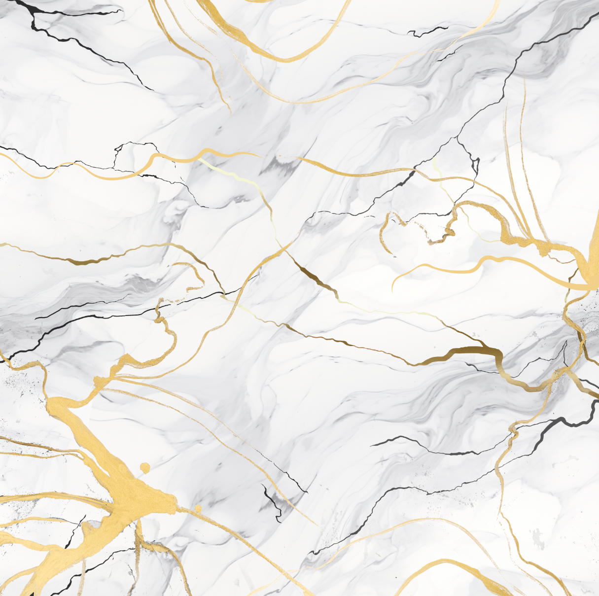 Golden Whisper Marble Mural