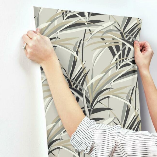 Tropical Paradise Taupe Wallpaper