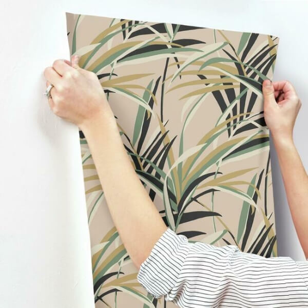 Tropical Paradise Blush Wallpaper