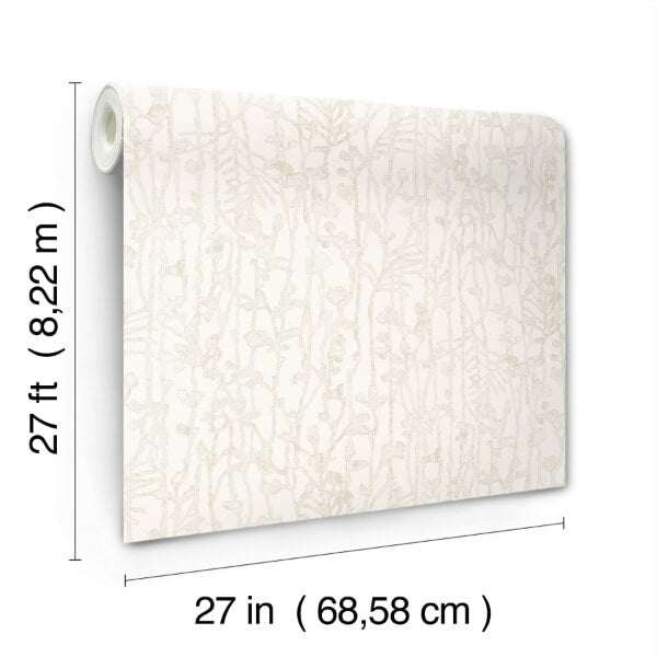 Filigree Pearl Abstract Wallpaper