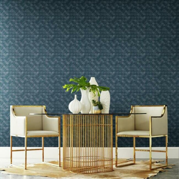 Mermaid Scales Blue Wallpaper