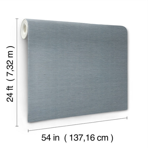 Linen Levels Ice Blue Wallpaper