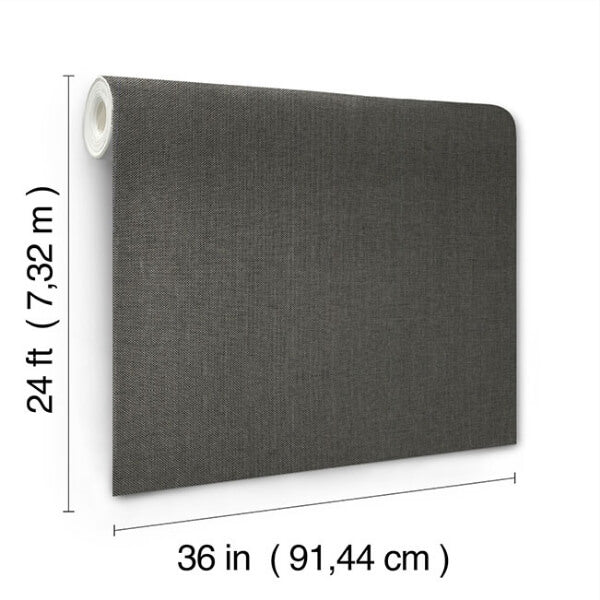 Check Paperweave Graphite Wallpaper