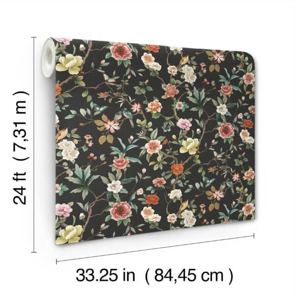 Kimora's Garden Black Wallpaper