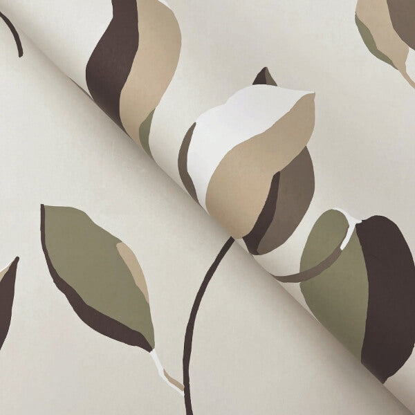 Brushwork Branches Violet Wallpaper