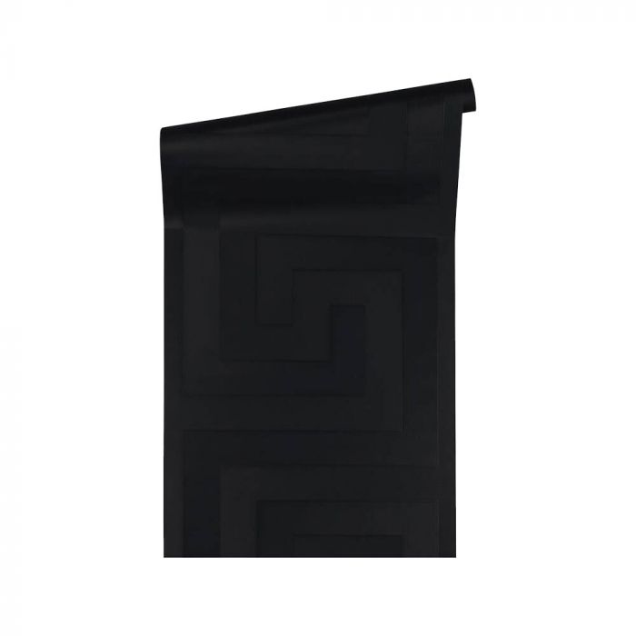 Versace Black Greek Key Wallpaper
