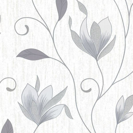 Synergy Floral Glitter Wallpaper
