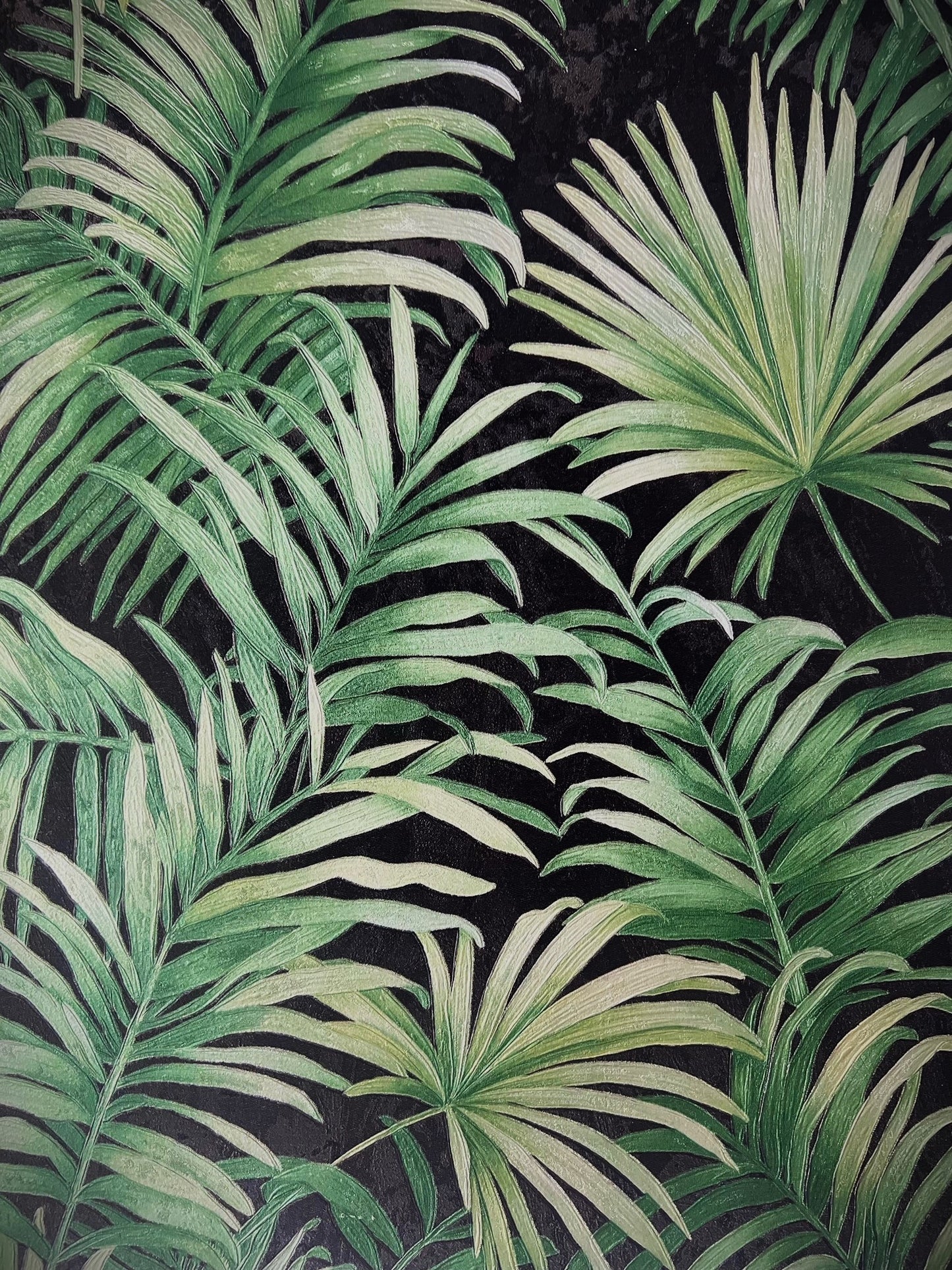 Midnight Oasis Palms Wallpaper