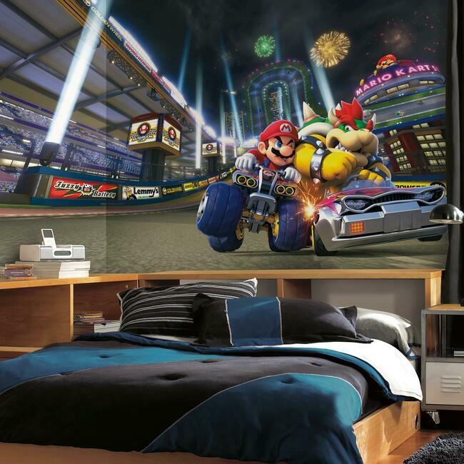 MARIO KART 8 XL SPRAY AND STICK WALLPAPER MURAL