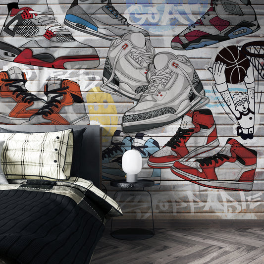 On the Ground Sneakers Mural