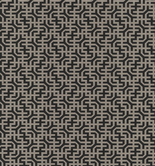 Black/Glint Dynastic Wallpaper