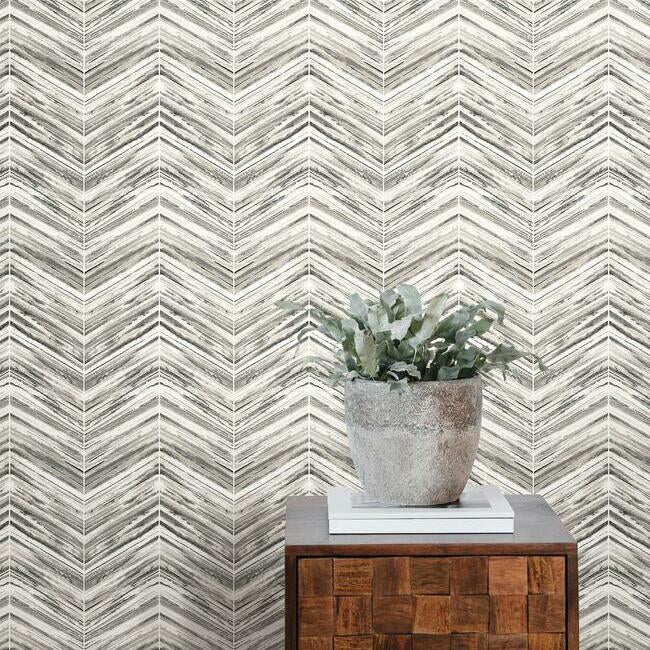Petite Watercolor Chevron Wallpaper