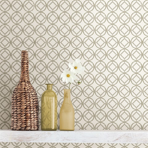 2656-004053 Taupe Star Bay Wallpaper