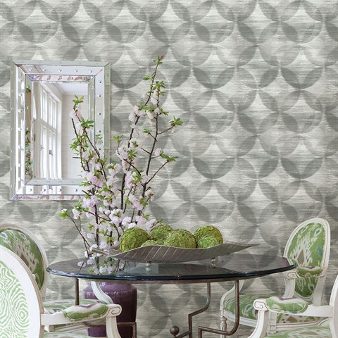 2793-24702 Alchemy Grey Geometric Wallpaper
