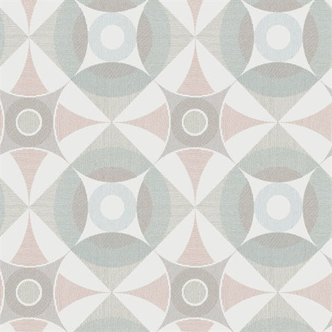 2821-25136 Ellis Multicolor Geometric Wallpaper