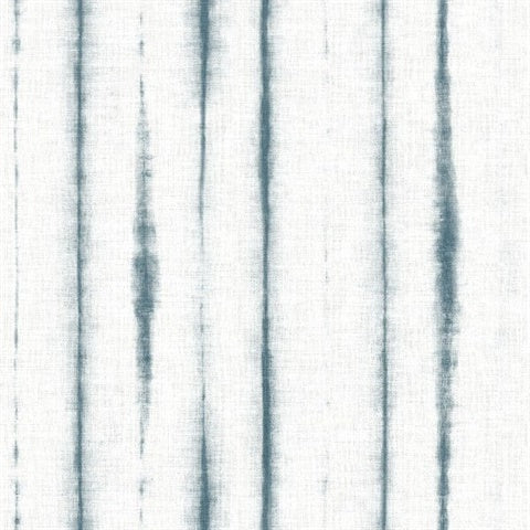 2969-26052 Orleans Teal Shibori Faux Linen Wallpaper by Brewster
